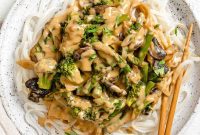 Velvet Rice Noodle Stir Fry