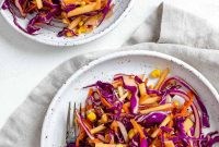 Garden Fresh Vegan Coleslaw with Apple, Carrots, and Corn