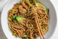 Savory Garlic Sesame Soba