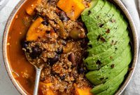Hearty Sweet Potato Quinoa Chili