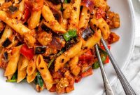 Effortless Eggplant Penne Alla Norma