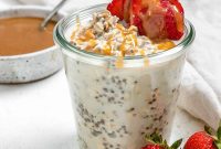 Decadent Salted Caramel Overnight Oats