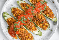 Wholesome Plant-Based Stuffed Zucchini
