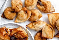 Golden Crispy Tofu Vegetable Wontons Made Two Ways