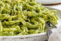 Lush Avocado Pesto Pasta