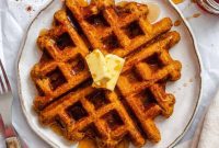 Plant-Based Pumpkin Patch Waffles