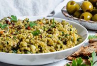 Vibrant Green Olive Spread