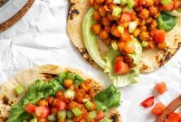 Tangy BBQ Chickpea Wraps