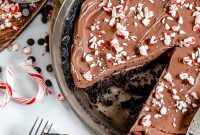 Decadent Vegan Peppermint Chocolate Pie