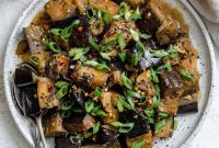 Golden Sautéed Eggplant with Maple Soy Glaze