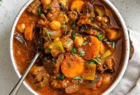 Hearty Eggplant, Tomato, and Chickpea Stew