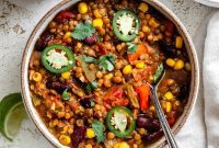 Hearty Lentil and Bean Chili