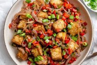 Golden Crisped Tofu Bites