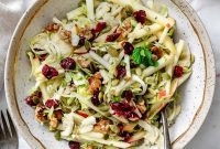 Vibrant Brussels Sprout Ribbon Salad