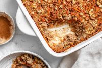 Warm Spiced Carrot Cake Baked Oats