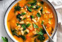 Hearty Tuscan White Bean and Kale Soup
