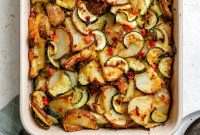 Golden Zucchini Potato Gratin