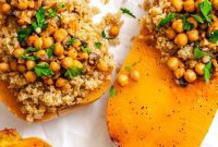Wholesome Vegan Butternut Squash Boats