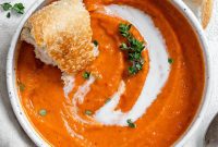 Velvety Vegan Tomato Thyme Bisque