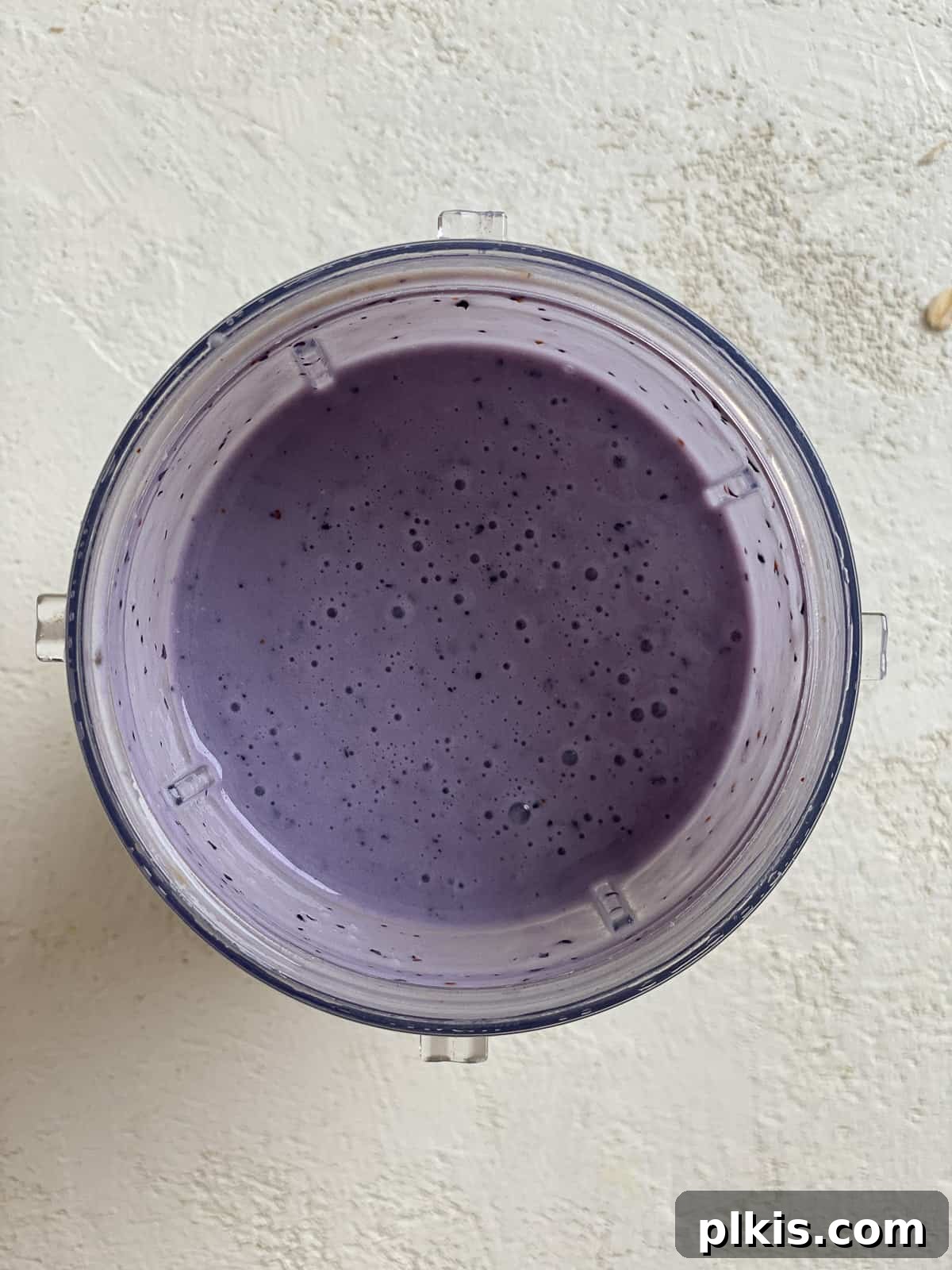 Overnight Blueberry Delight 13 The blended blueberry mixture, ready to be combined with oats.