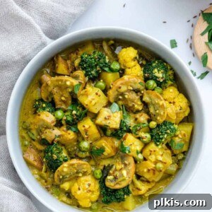 Perfect Potato and Pea Coconut Curry Plant Based on a Budget 2