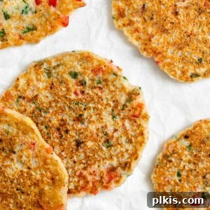 completed Vegan Potato Pancakes against a white surface