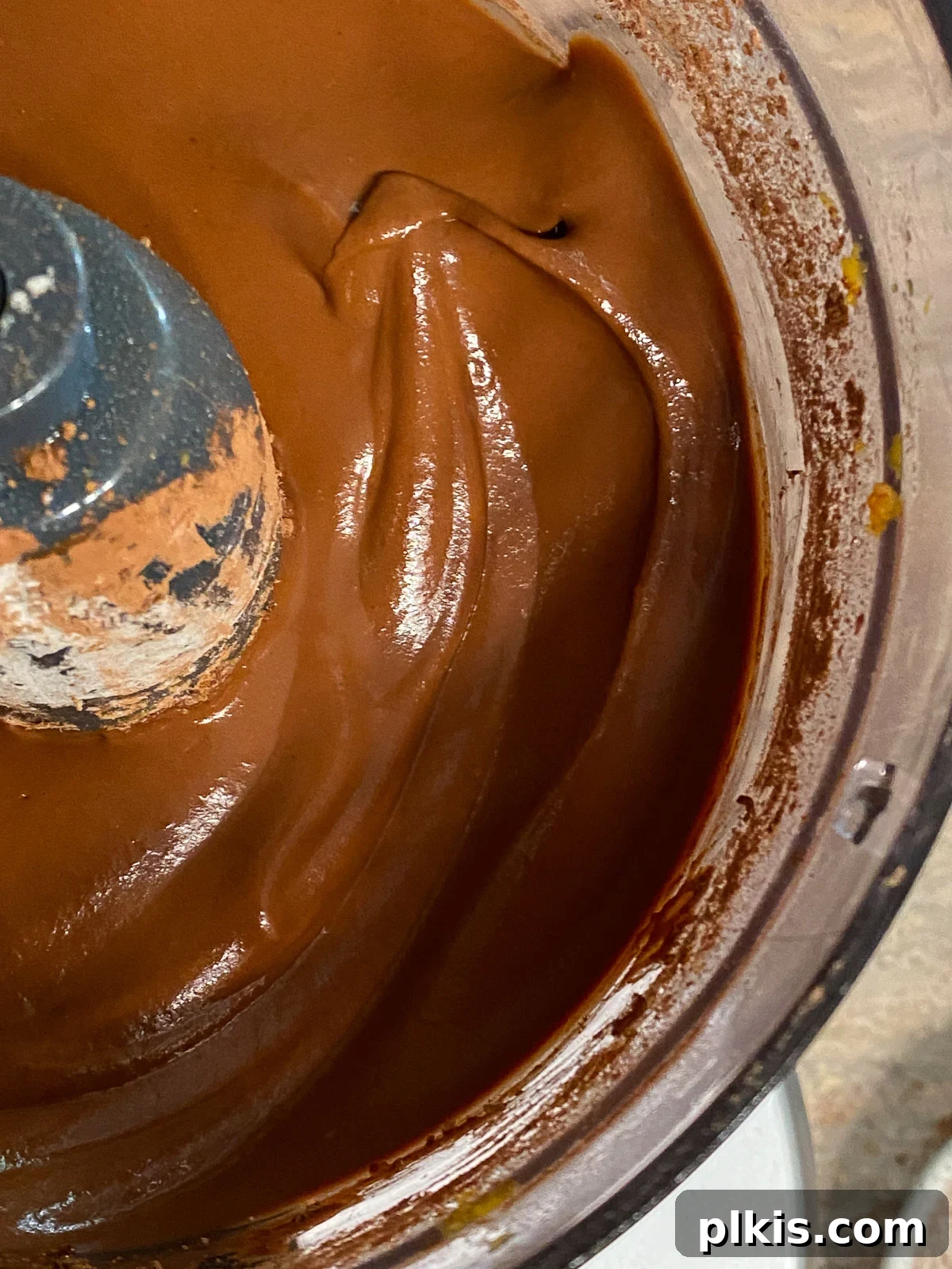 Decadent Vegan Sweet Potato Brownies 8 mixture of Sweet Potato Brownies in food processor