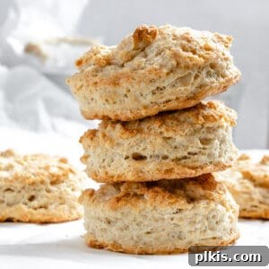 completed Quick and Easy Vegan Biscuits on a white surface