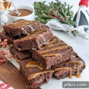 Vegan Salted Caramel Brownies