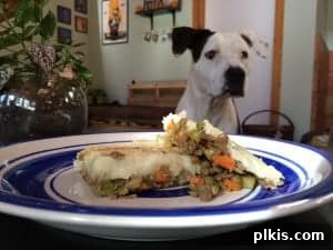 Plant-Based Budget Challenge for Two: Week 3 6 Dinner plate with a serving of vegan shepherd's pie.