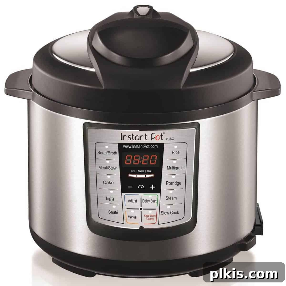 An Instant Pot multi-cooker on a kitchen countertop.