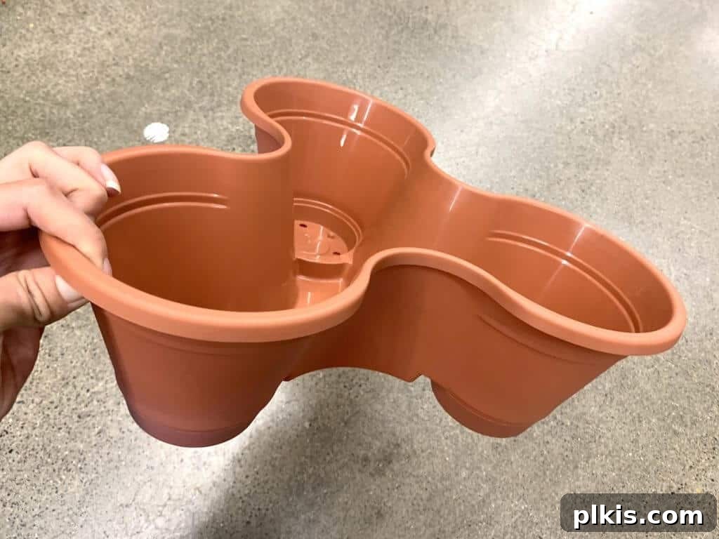 Sprouting Savings: Dollar Tree Garden Essentials 7 Innovative Dollar Tree stackable three-pot planter for vertical gardening.