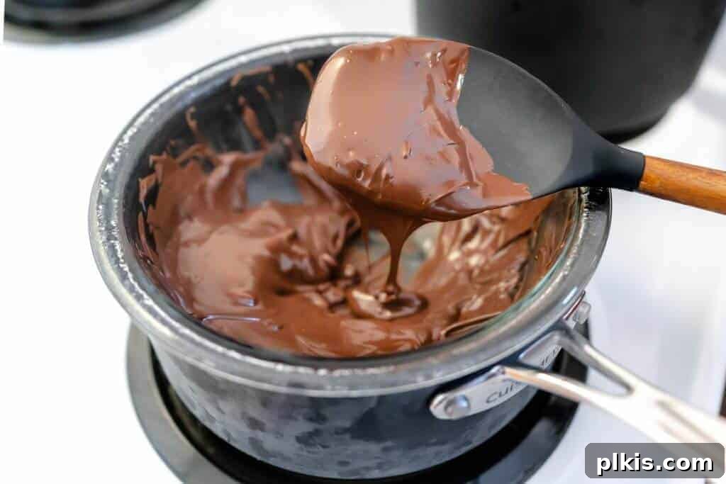 How to Make Chocolate Saucepan with glass bowl and chocolate chips