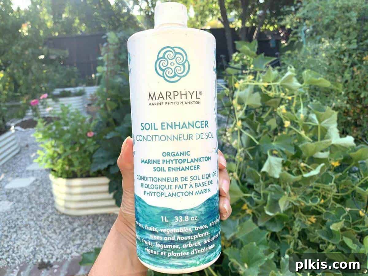 Marphyl Vegan Fertilizer one white tube of vegan fertilizer in a green leafy background