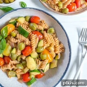 Summertime Pasta CA Olives Plant Based on a Budget 4