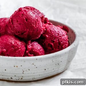 Completed 5-Minute Berry Tofu Ice Cream in a bowl