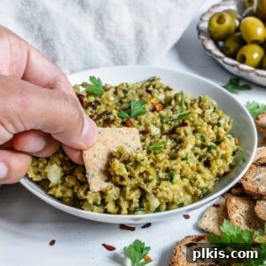 Vibrant Green Olive Spread 6 Green Olive Tapenade