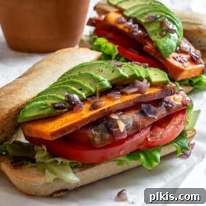 completed Sweet Potato Sandwiches on a white surface