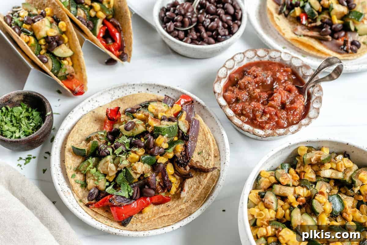 Roasted Veggie Tacos