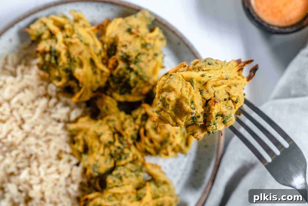 Broccoli and Onion Pakora 