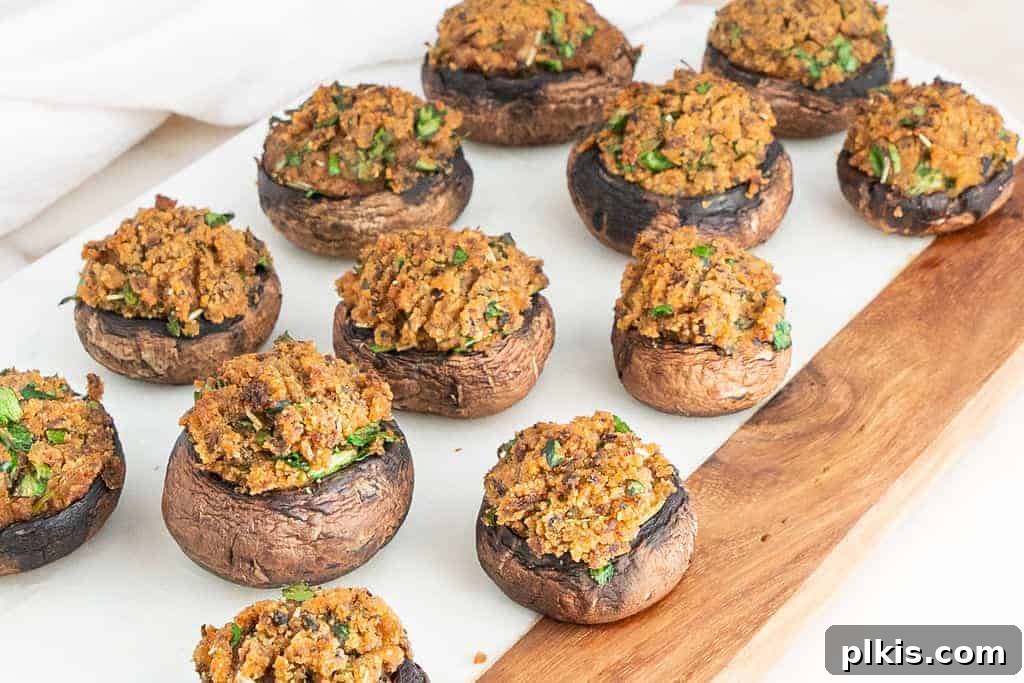 Vegan Stuffed Mushrooms