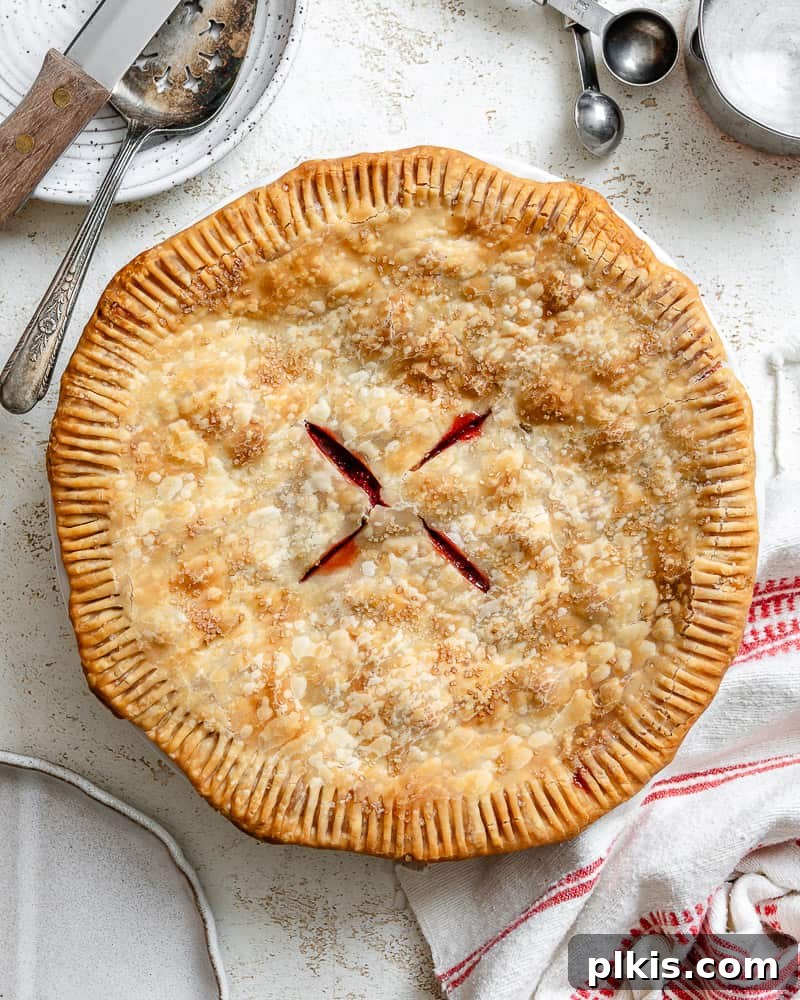 Luscious Vegan Strawberry Pie 2 Delicious Easy Strawberry Pie on a white surface, ready to be served
