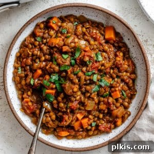 Effortlessly Delicious Curried Lentils 18 completed Quick Curried Lentils plated