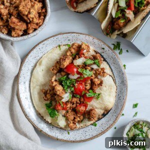 finished Chipotle Lime Street Style Tacos on a plate against a white background