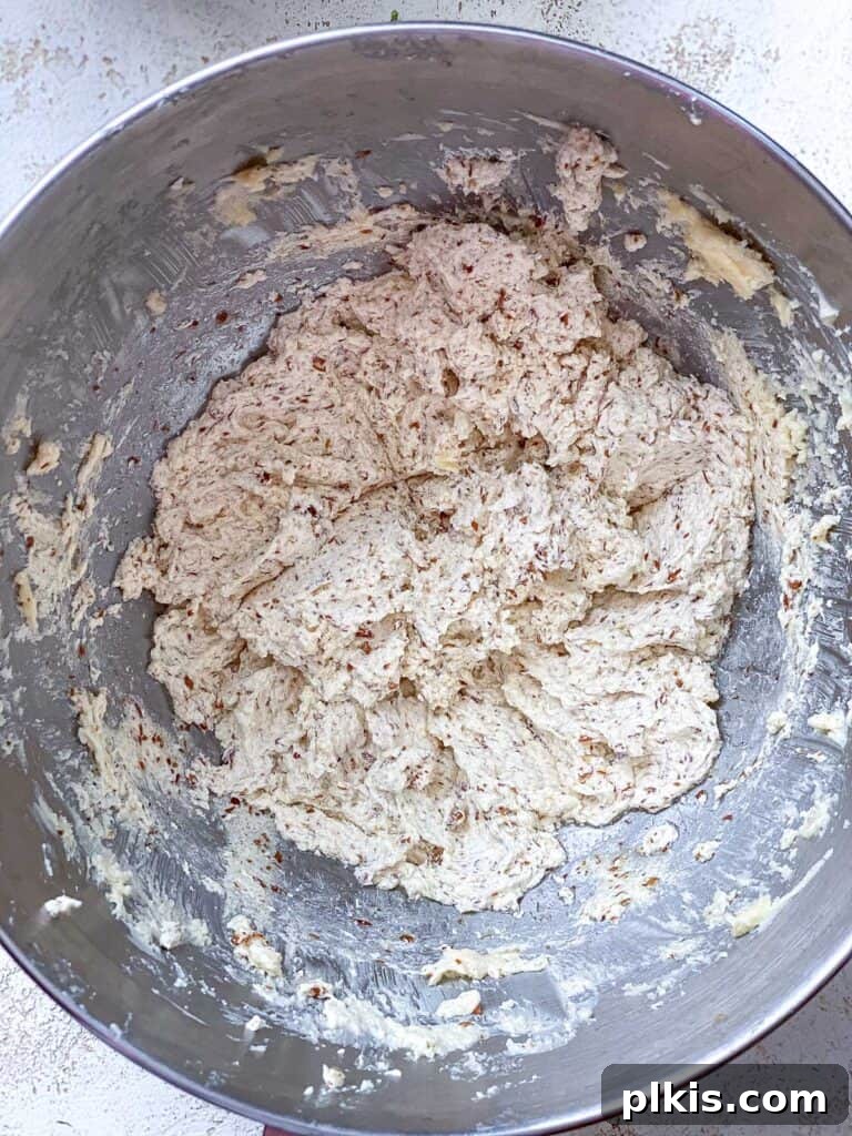 Effortless Vegan Snickerdoodle Delights 6 process shot showing post mixed ingredients in a bowl