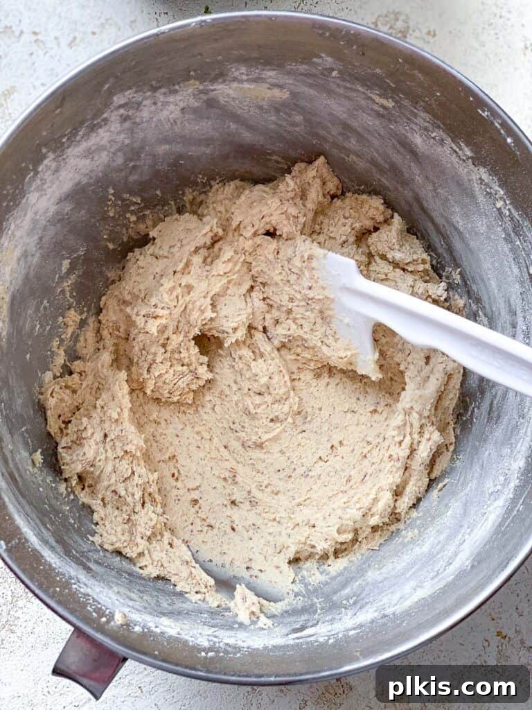 Effortless Vegan Snickerdoodle Delights 7 process shot showing mixing ingredients in a bowl