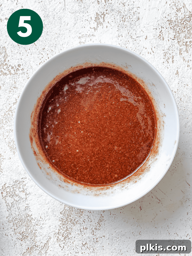 Irresistible Vegan Coffee Cake 8 Process shot showing the cinnamon-sugar topping mixture in a bowl.