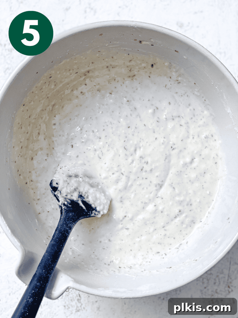 Simple Vegan Pancakes: Classic or Bite-Sized 8 process shot of mixing ingredients together in a bowl