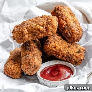 completed Tofu Fried Chicken on a white surface