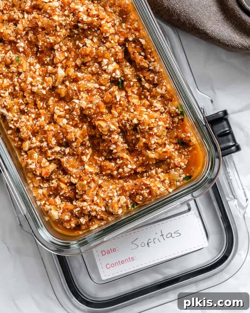 Chipotle Spiced Tofu 15 leftover sofritas in a glass storage container.